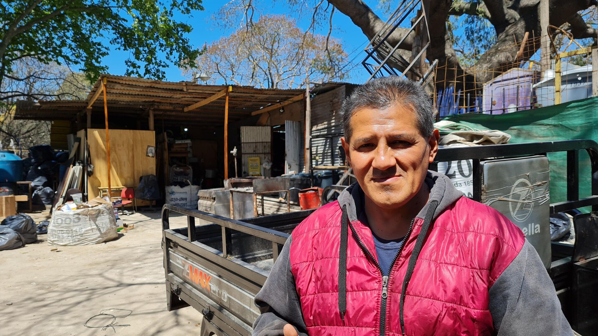 Andrés, supervisor del obrador e integrante del Movimiento de Villas y Barrios Germán Abdala - Sputnik Mundo, 1920, 08.10.2021