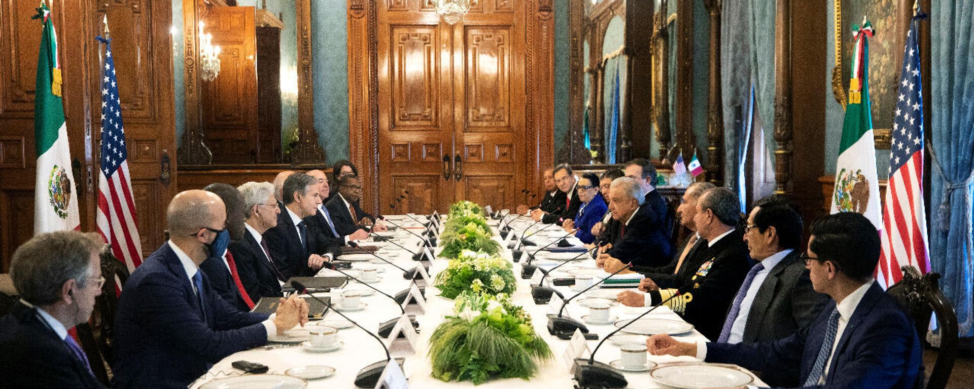 Reunión bilateral entre México y Estados Unidos  - Sputnik Mundo, 1920, 08.10.2021