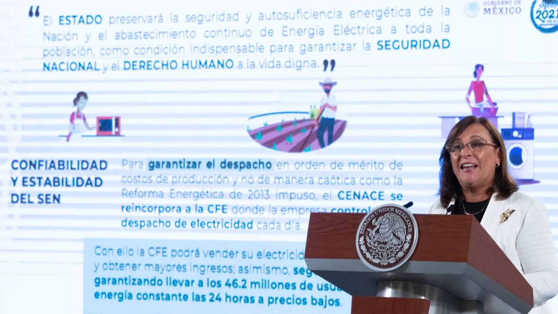 Rocío Nahle, titular de la Secretaría de Energía Rocío Nahle, titular de la Secretaría de Energía