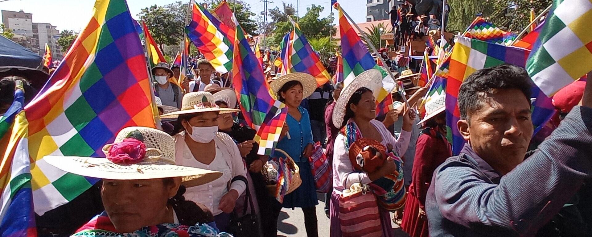 Marcha en defensa de la wiphala en Bolivia - Sputnik Mundo, 1920, 10.12.2022