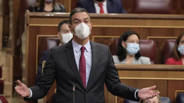Pedro Sánchez en la Sesión de Control al Gobierno del 13 de octubre - Sputnik Mundo