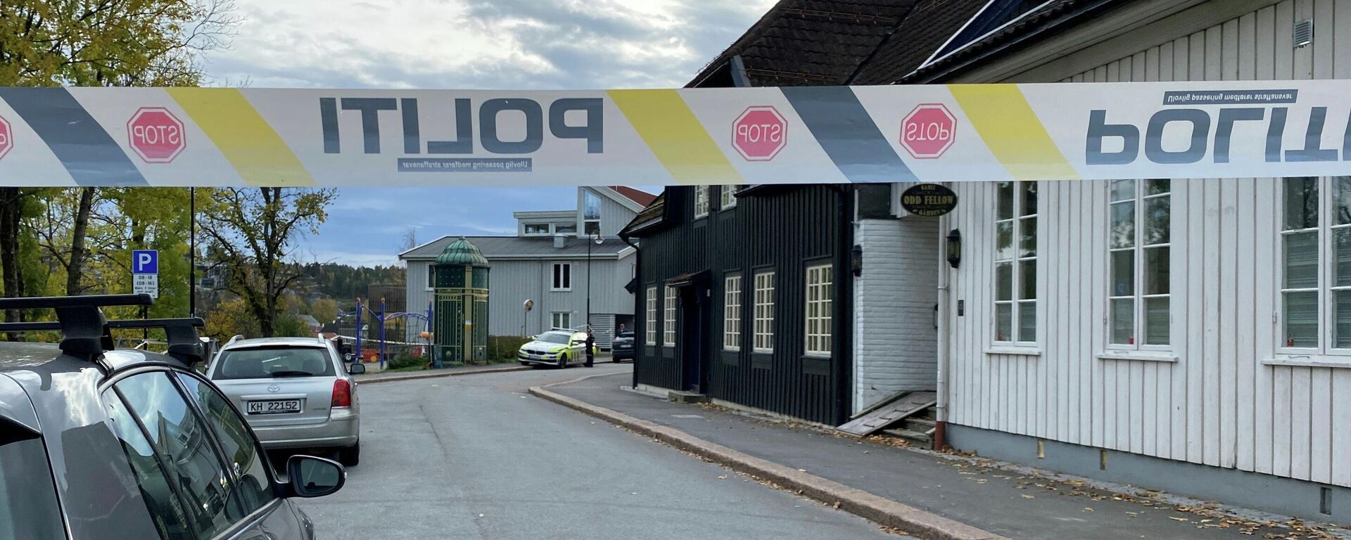 Lugar del ataque en Kongsberg, Noruega - Sputnik Mundo, 1920, 15.10.2021