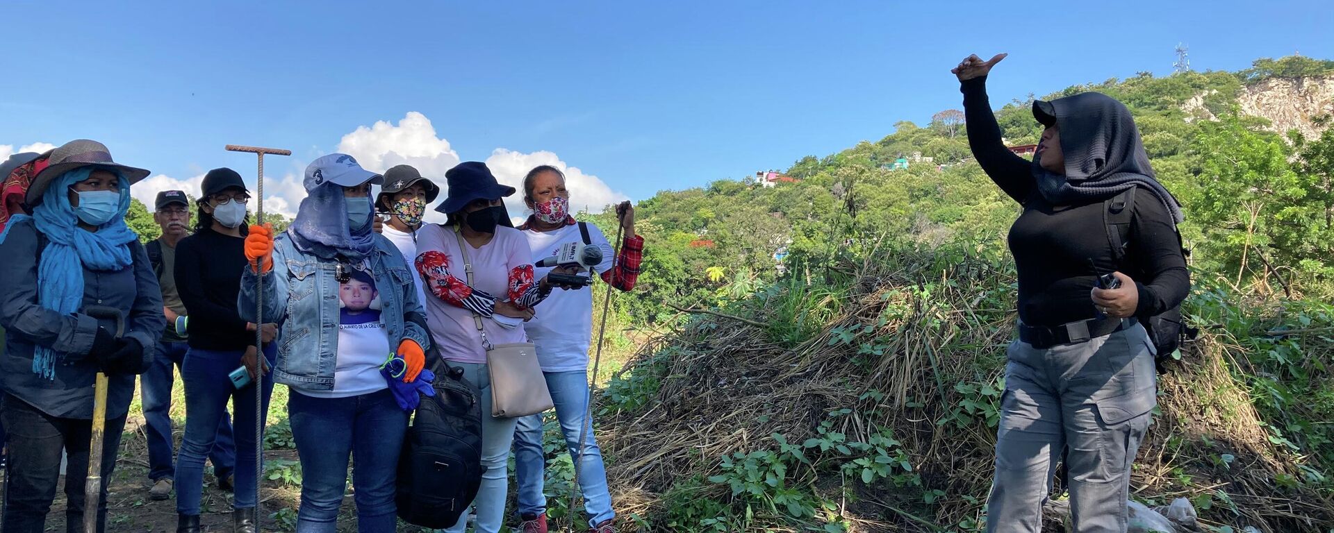 La sexta Brigada Nacional de búsqueda se organiza para comenzar su trabajo de localización de fosas clandestinas en el municipio de Yautepec, Morelos - Sputnik Mundo, 1920, 17.10.2021