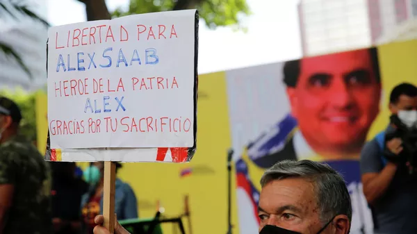 Manifestación en apoyo de Alex Saab - Sputnik Mundo