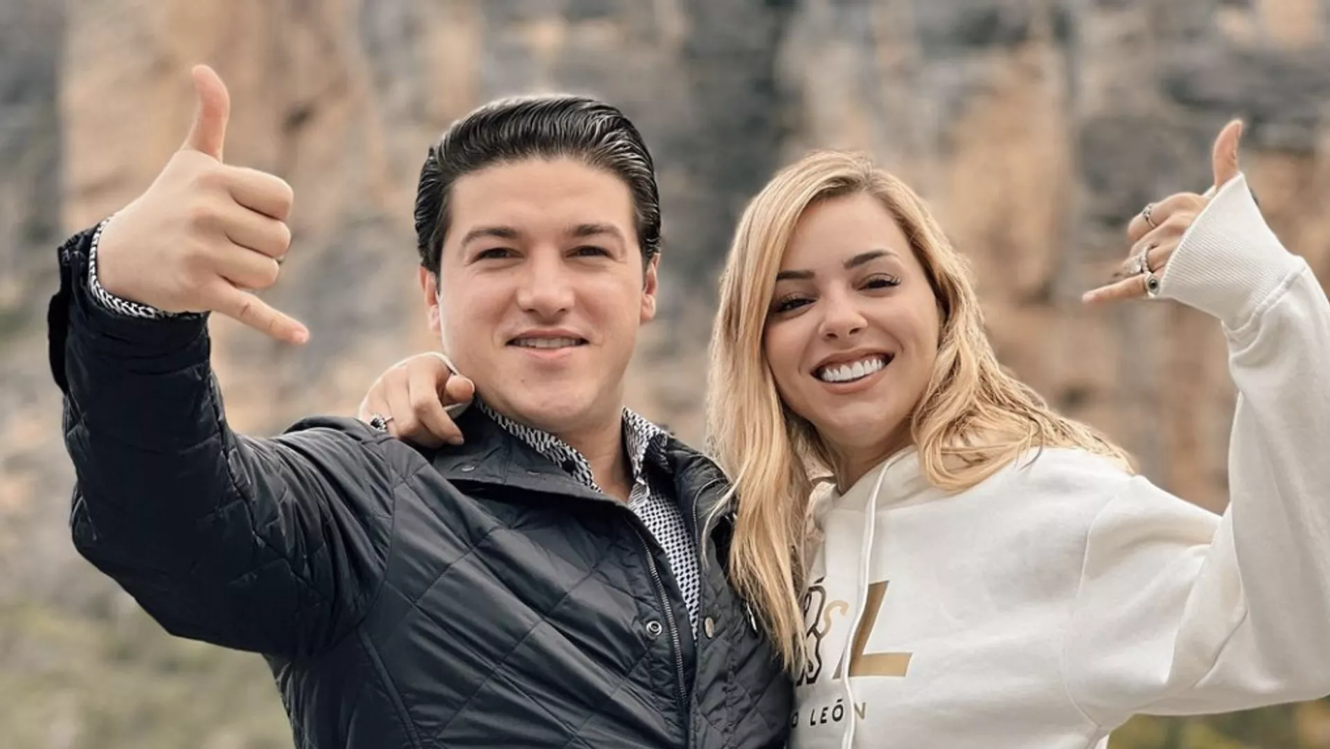 Samuel García, gobernador de Nuevo León, y Mariana Rodríguez, empresaria 