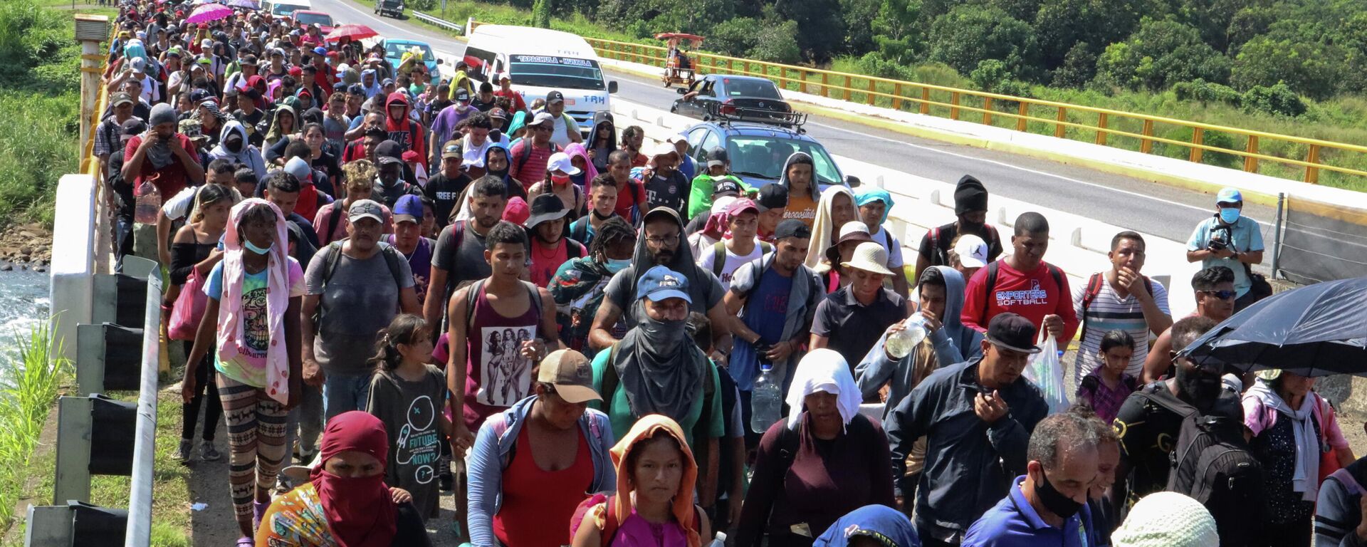 Caravana de migrantes en Tapachula, México - Sputnik Mundo, 1920, 25.10.2021