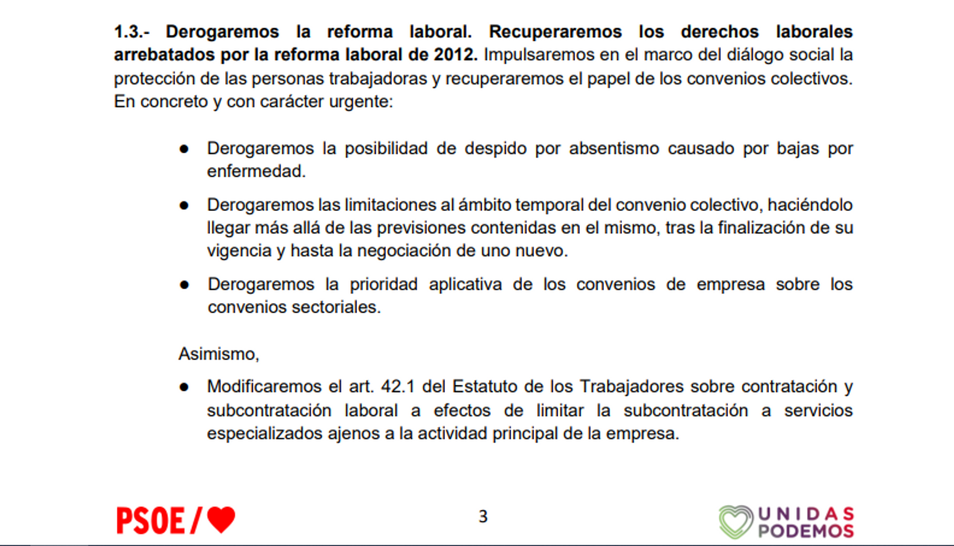 Captura de pantalla del acuerdo de coalición entre PSOE y Unidas Podemos - Sputnik Mundo, 1920, 28.10.2021