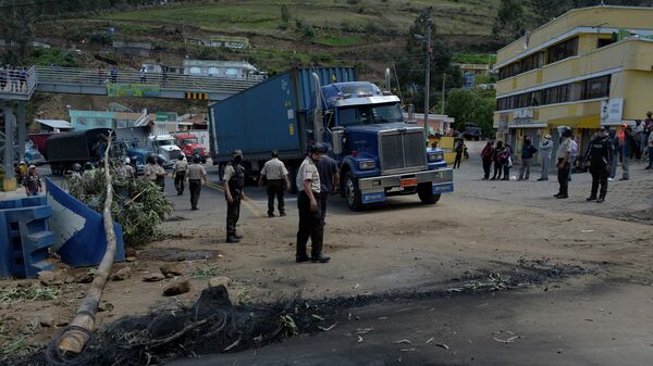 Protestas en Ecuador - Sputnik Mundo