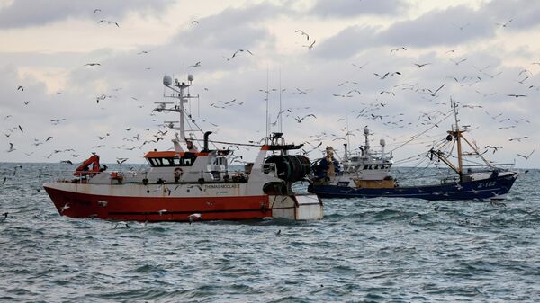 Buques pesqueros de Francia en el mar del Norte (archivo) - Sputnik Mundo