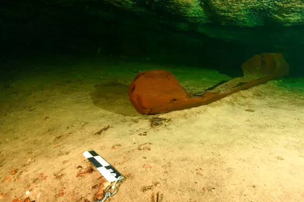 Se encontraron recortes simétricos en el barco, que probablemente se hicieron para acomodar una cubierta. Presumiblemente, la canoa encontrada podría usarse como recipiente para llevar agua de un cenote o almacenar ofrendas durante las ceremonias rituales. - Sputnik Mundo