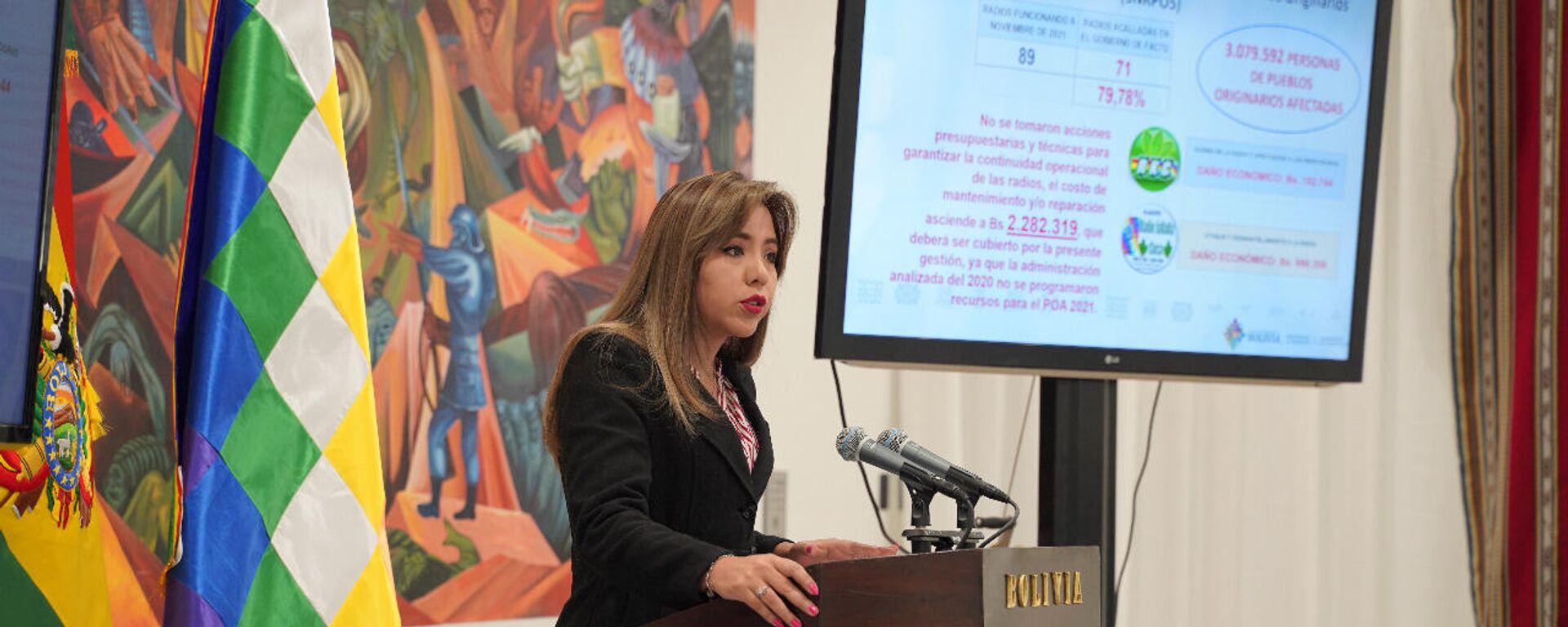 Viceministra de Comunicación de Bolivia, Gabriela Alcón - Sputnik Mundo, 1920, 05.11.2021