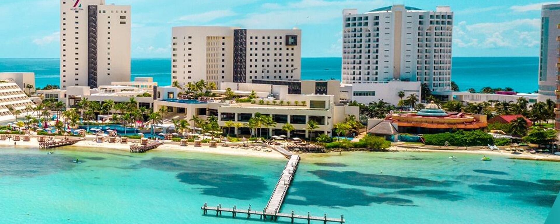 Hotel Hyatt Ziva Cancún, cercano al lugar donde ocurrieron los hechos de violencia. - Sputnik Mundo, 1920, 05.11.2021