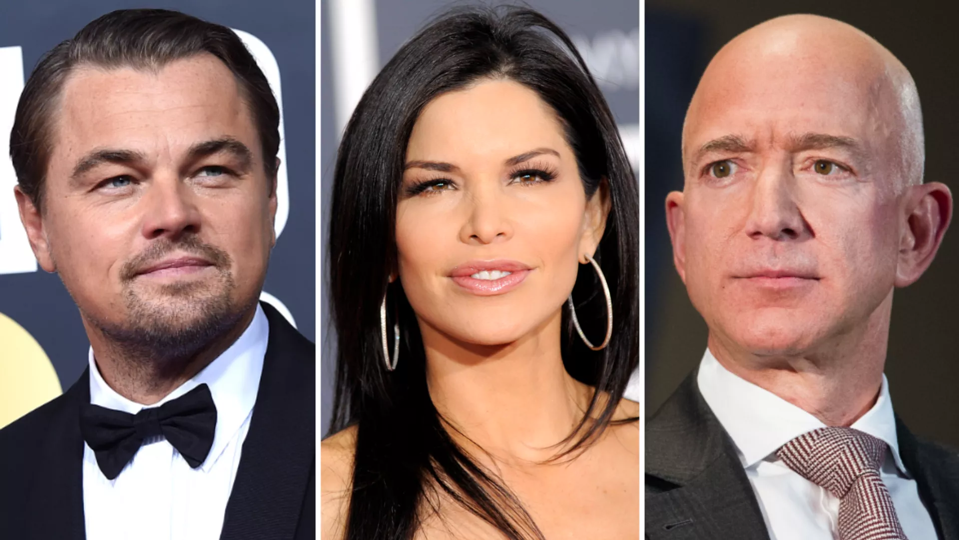 Leonardo DiCaprio, Lauren Sanchez y Jeff Bezos Leonardo DiCaprio, Lauren Sanchez y Jeff Bezos - Sputnik Mundo, 1920, 08.11.2021