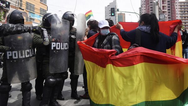 Protestas en Bolivia - Sputnik Mundo