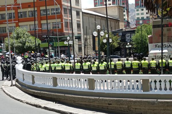 Movilización de protesta contra el Gobierno de Bolivia - Sputnik Mundo