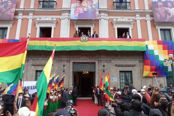 Primer aniversario de Gobierno de Luis Arce - Sputnik Mundo