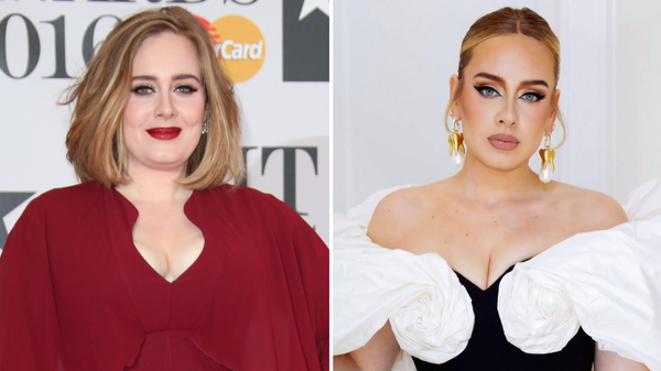 Adele en 2016 y 2021 - Sputnik Mundo