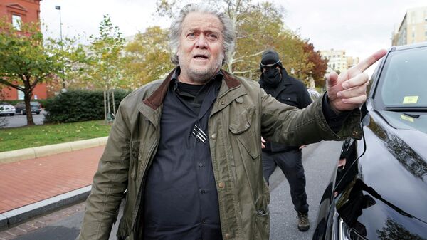 Steve Bannon, exasesor de Donald Trump, presidente de EEUU entre 2017 y 2021 - Sputnik Mundo