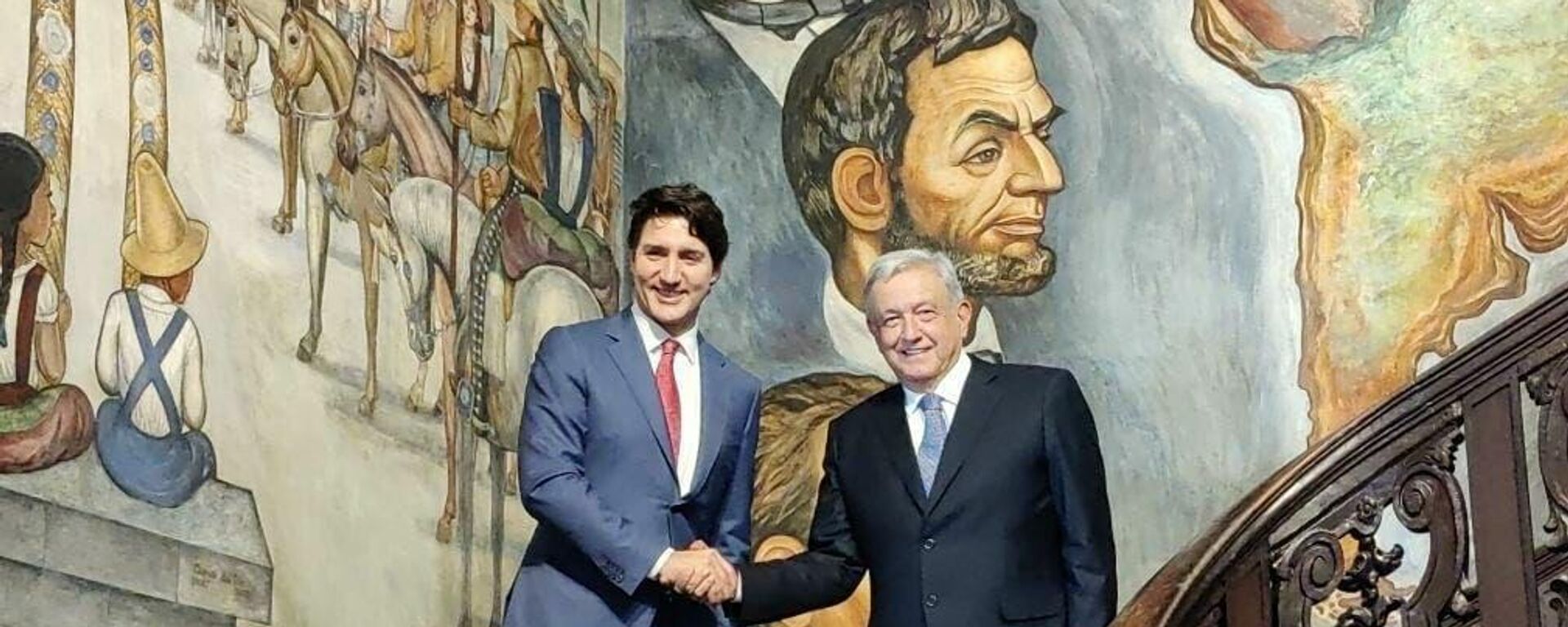 Justin Trudeau y Andrés Manuel López Obrador en Washington - Sputnik Mundo, 1920, 18.11.2021