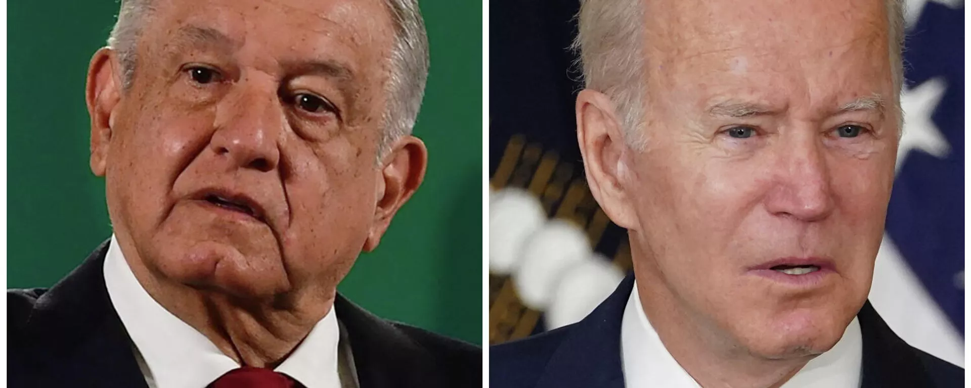 Andrés Manuel López Obrador, presidente de México, y Joe Biden, presidente de Estados Unidos  - Sputnik Mundo, 1920, 18.11.2021