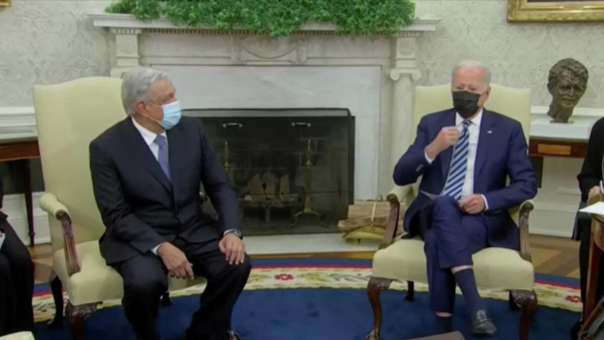 Andrés Manuel López Obrador, presidente de México, y Joe Biden, presidente de EEUU
