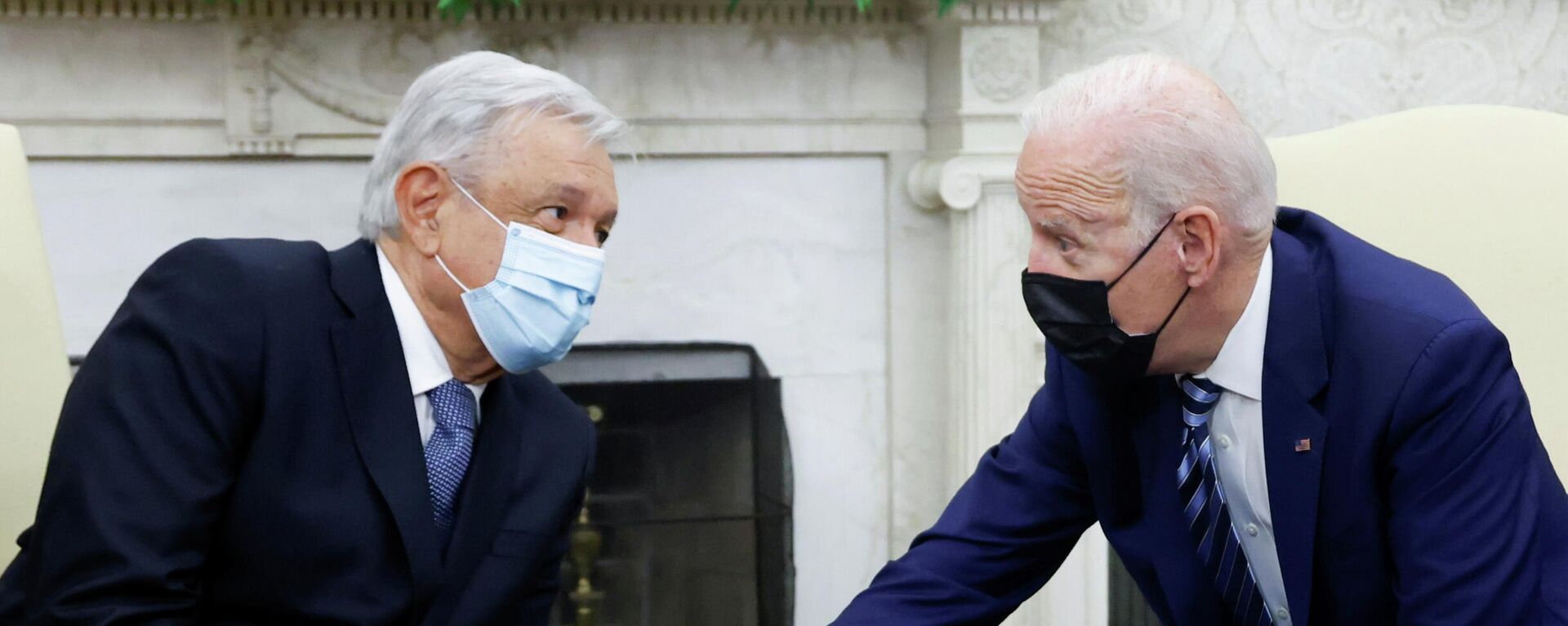 Andrés Manuel López Obrador, presidente de México, y Joe Biden, presidente de EEUU - Sputnik Mundo, 1920, 18.11.2021