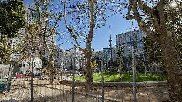 Plaza de España en obras (Madrid) - Sputnik Mundo