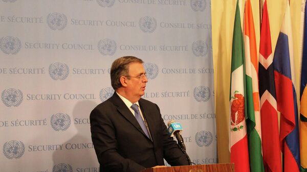 Marcelo Ebrard, canciller mexicano, - Sputnik Mundo