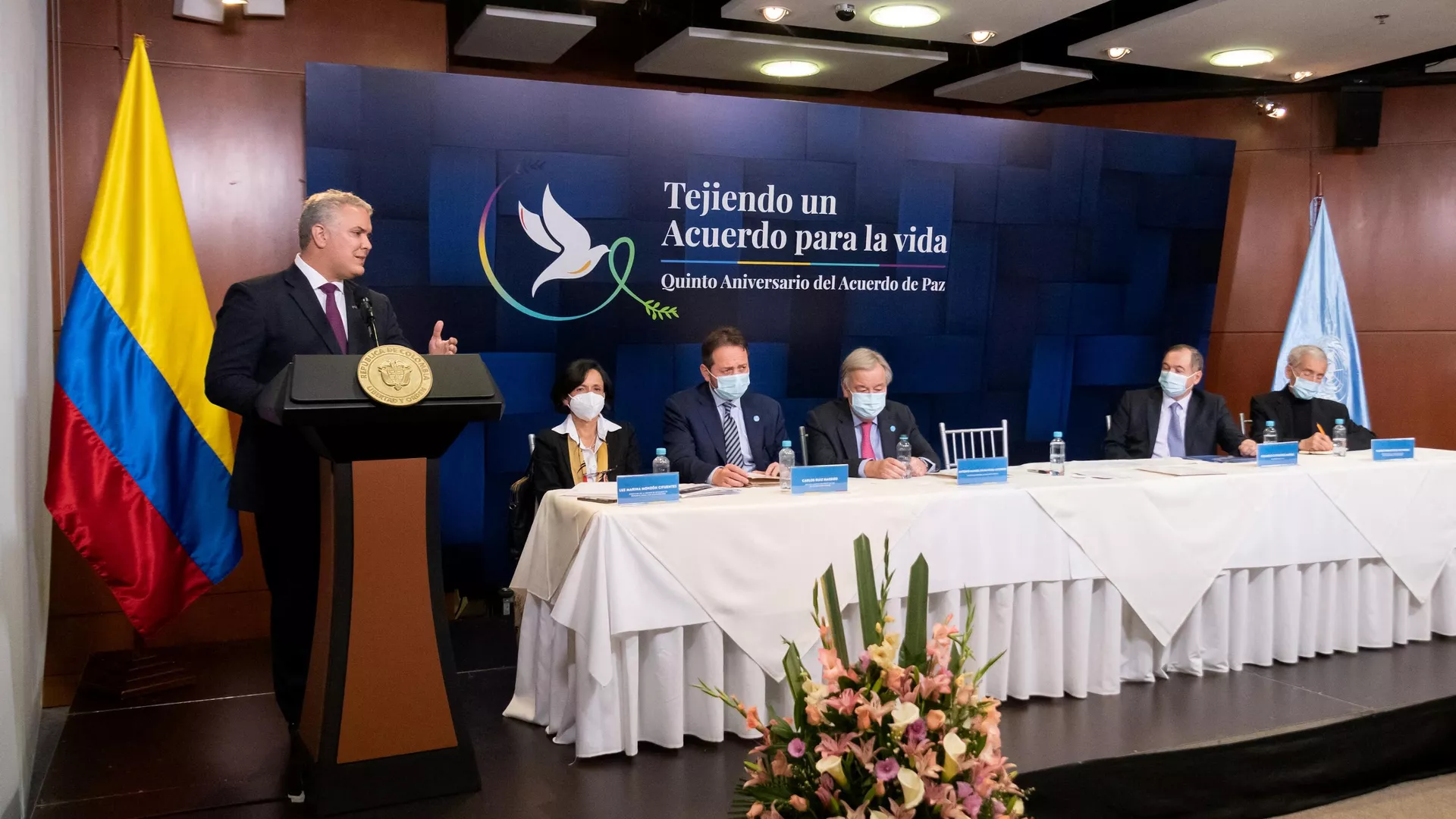 Quinto aniversario de la firma de la paz en Colombia