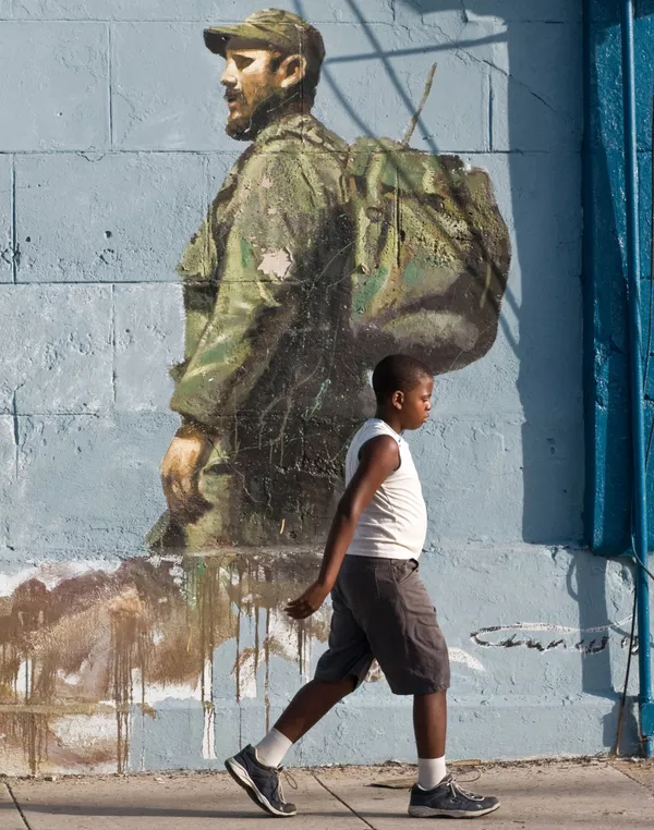 Un mural de Fidel Castro en La Habana. Un mural de Fidel Castro en La Habana. - Sputnik Mundo