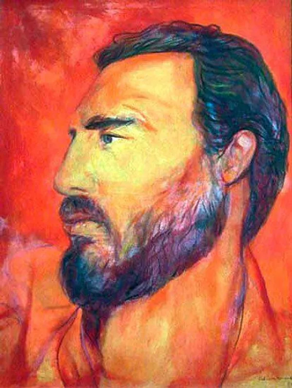 Un retrato de Fidel Castro, obra del pintor Servando Cabrera. Un retrato de Fidel Castro, obra del pintor Servando Cabrera. - Sputnik Mundo