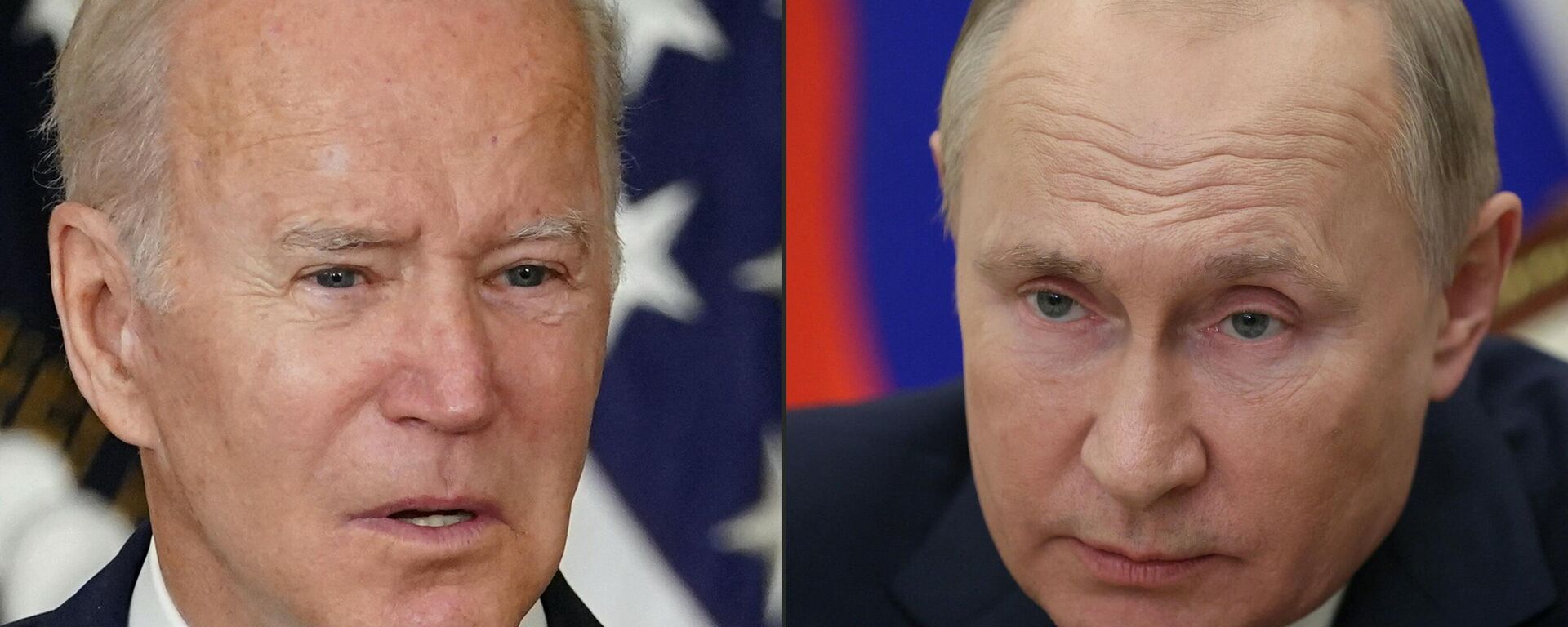 Los presidentes de Rusia y EEUU, Vladímir Putin y Joe Biden - Sputnik Mundo, 1920, 07.12.2021