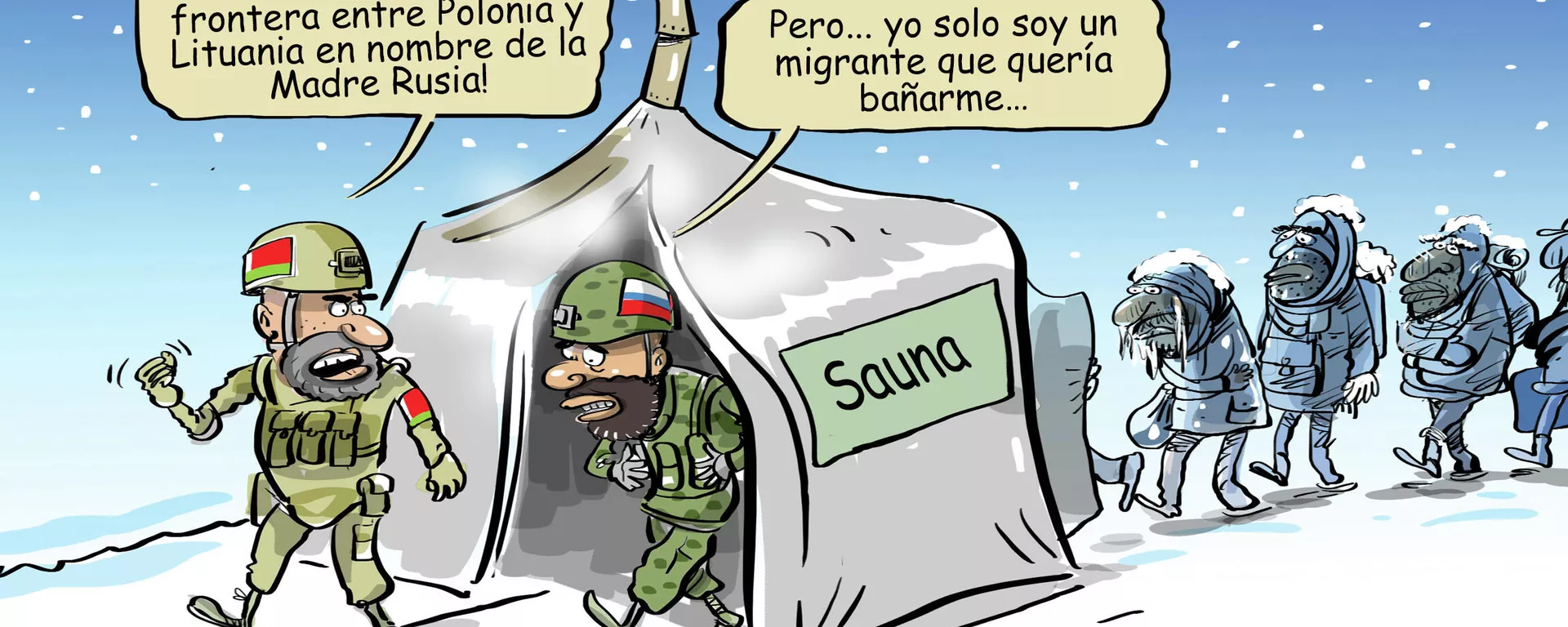 Times: la OTAN teme que Rusia convierta a los migrantes en 'soldados de la fortuna' Times: la OTAN teme que Rusia convierta a los migrantes en 'soldados de la fortuna' - Sputnik Mundo, 1920, 07.12.2021