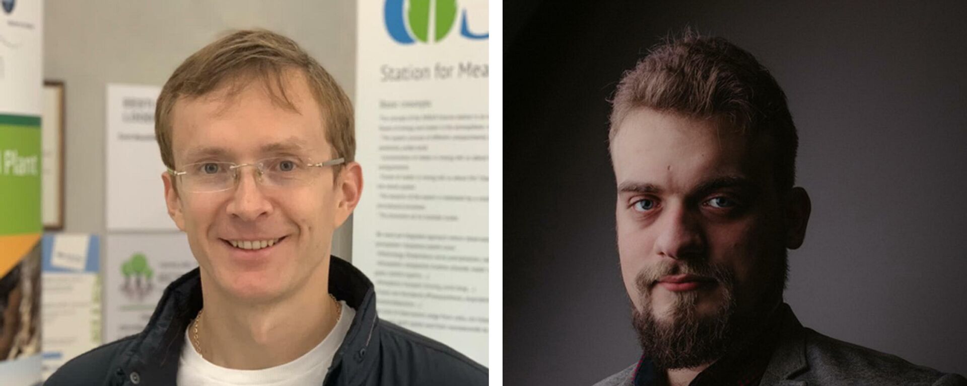 Valentín Romanovski (a la izquierda), experto principal del Centro de Investigación Nanomateriales de cerámica constructivas de la Universidad Nacional de Ciencia y Tecnología MISIS, y su colega coautor Maxim Komarov, estudiante de posgrado del Instituto de Química General e Inorgánica de la Academia Nacional de Ciencias de Bielorrusia - Sputnik Mundo, 1920, 08.12.2021