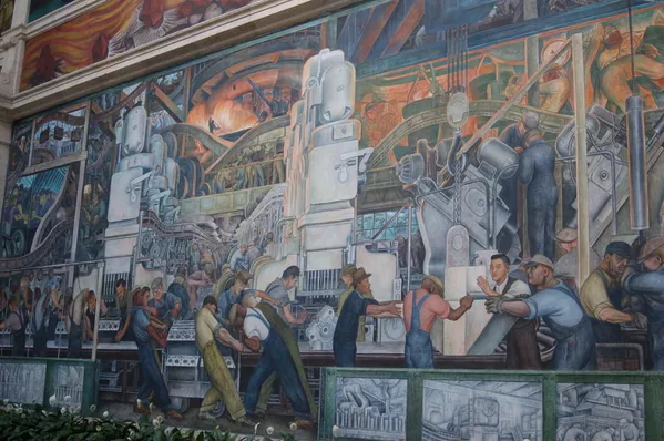 Un mural de Diego Rivera en el Instituto de Artes de Detroit. Un mural de Diego Rivera en el Instituto de Artes de Detroit. - Sputnik Mundo