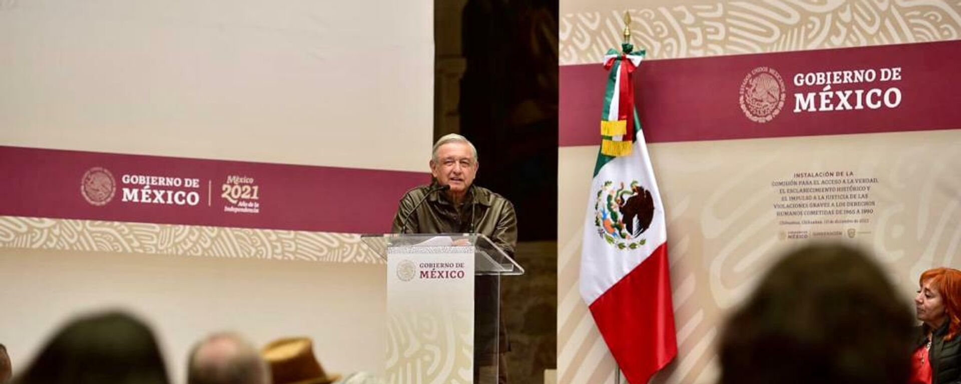 Andrés Manuel López Obrador durante la instalación de la Comisión de la Verdad. - Sputnik Mundo, 1920, 10.12.2021