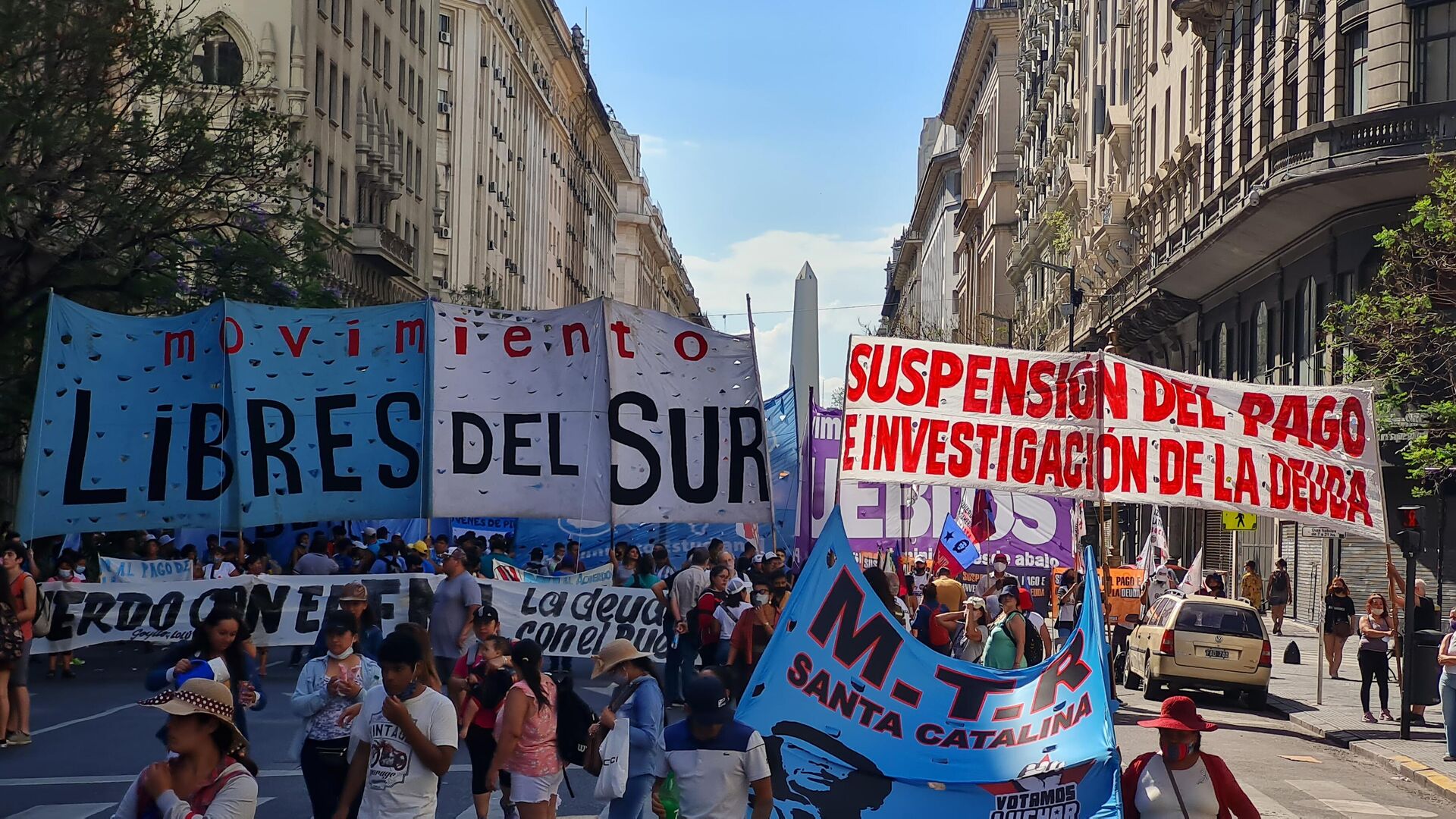 La movilización en Argentina - Sputnik Mundo, 1920, 11.12.2021