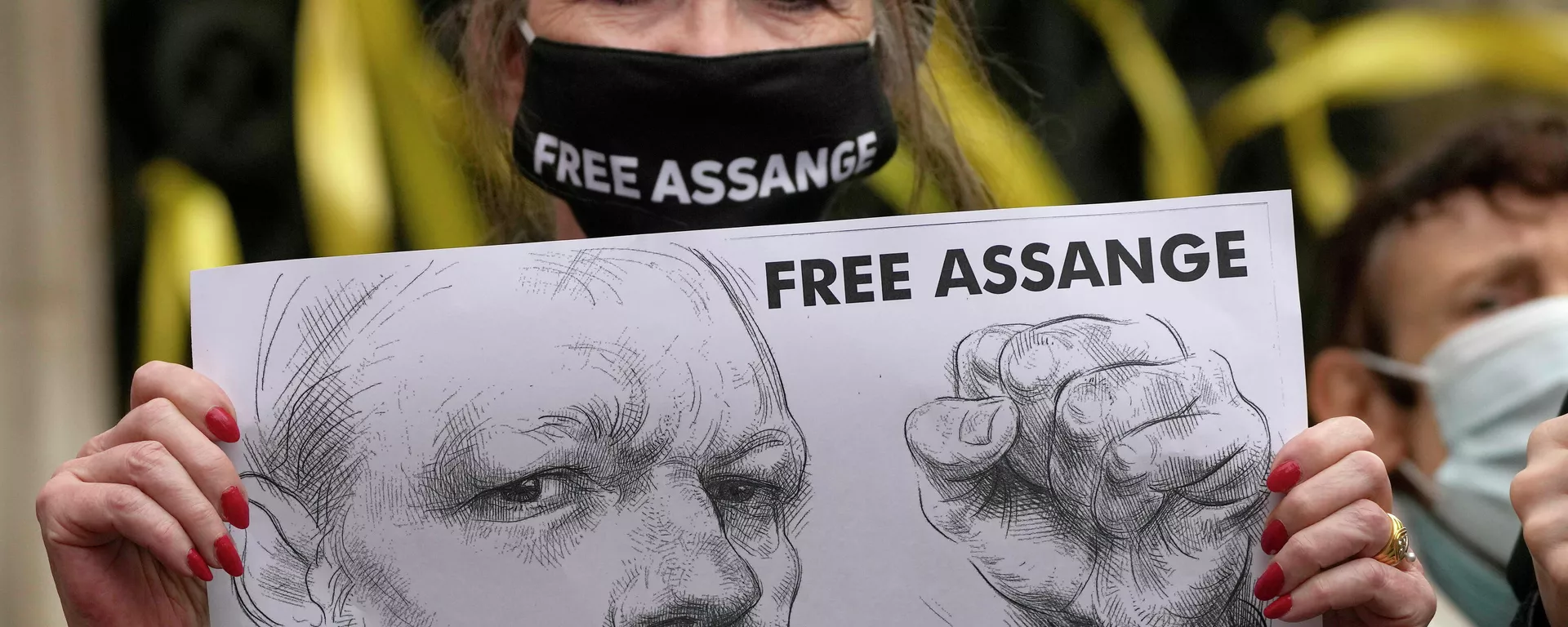 Las protestas contra la extradición de Assange a EEUU - Sputnik Mundo, 1920, 18.02.2022