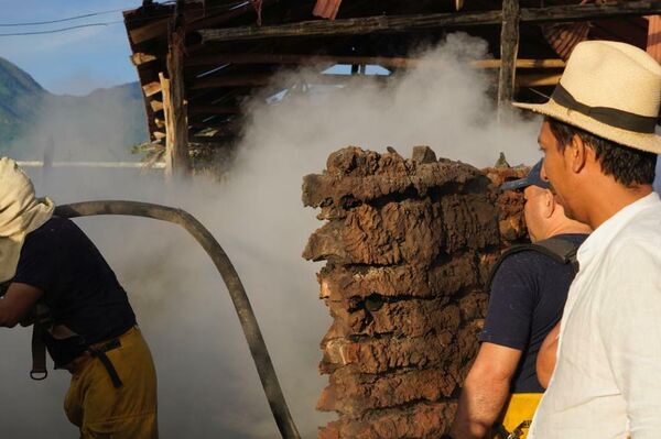 Atentado en contra de el gobierno y patrimonio cultural de la comunidad de Minakalwa del pueblo Kankuamo y demás pueblos originarios de la Sierra Nevada de Gonawindua en Santa Marta, en el norte de Colombia - Sputnik Mundo