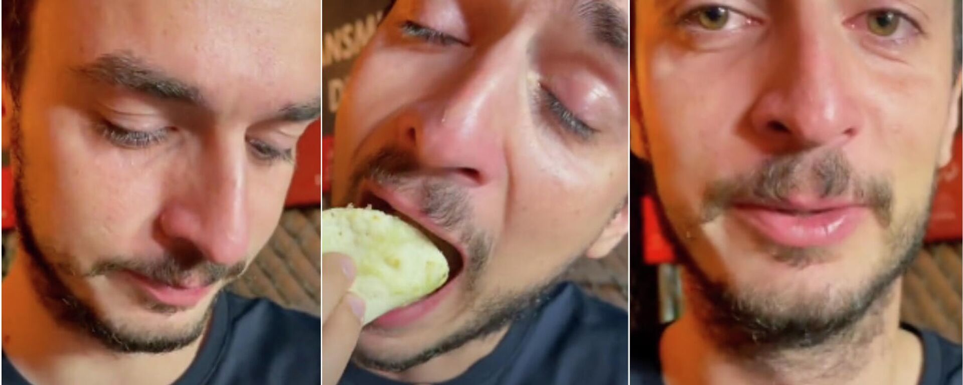 Alemán llora al probar los tacos mexicanos Alemán llora al probar los tacos mexicanos - Sputnik Mundo, 1920, 13.12.2021