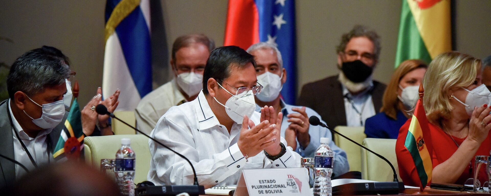 El presidente de Bolivia, Luis Arce, en la cumbre de la ALBA-TCP - Sputnik Mundo, 1920, 14.12.2021