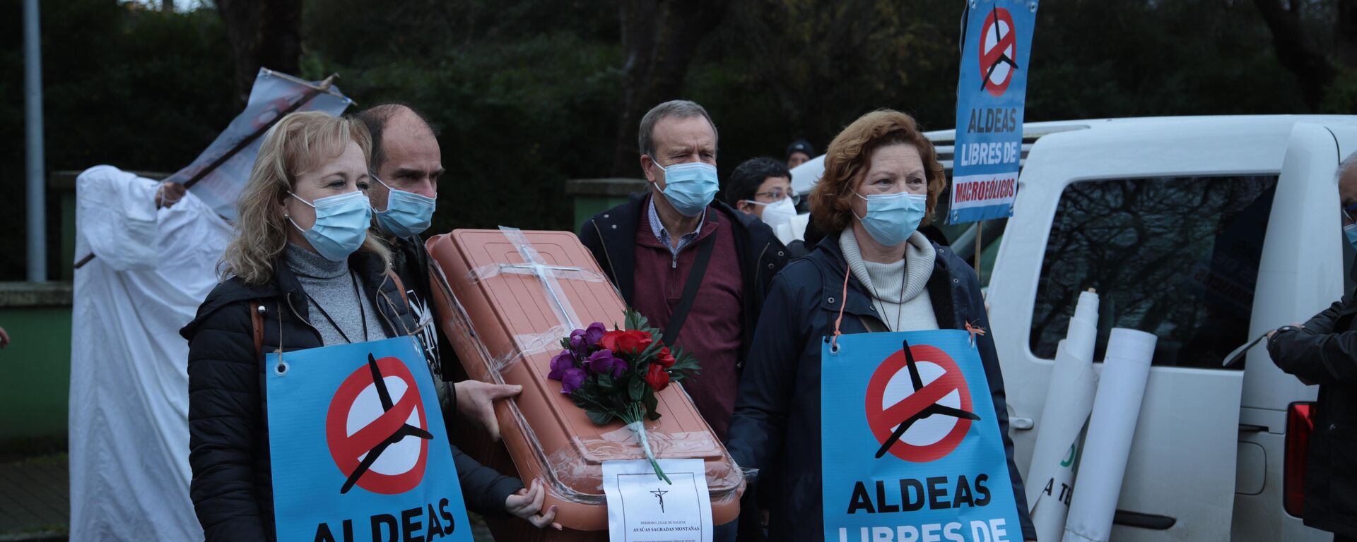 Manifestación en Ferrol en contra de las eólicas - Sputnik Mundo, 1920, 16.12.2021