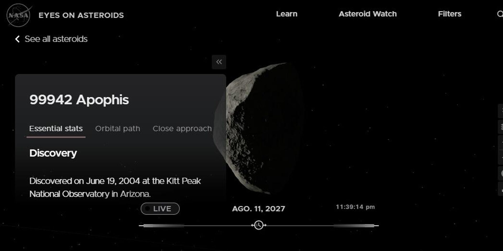 Mapa de la NASA para identificar asteroides. Mapa de la NASA para identificar asteroides. - Sputnik Mundo, 1920, 15.12.2021