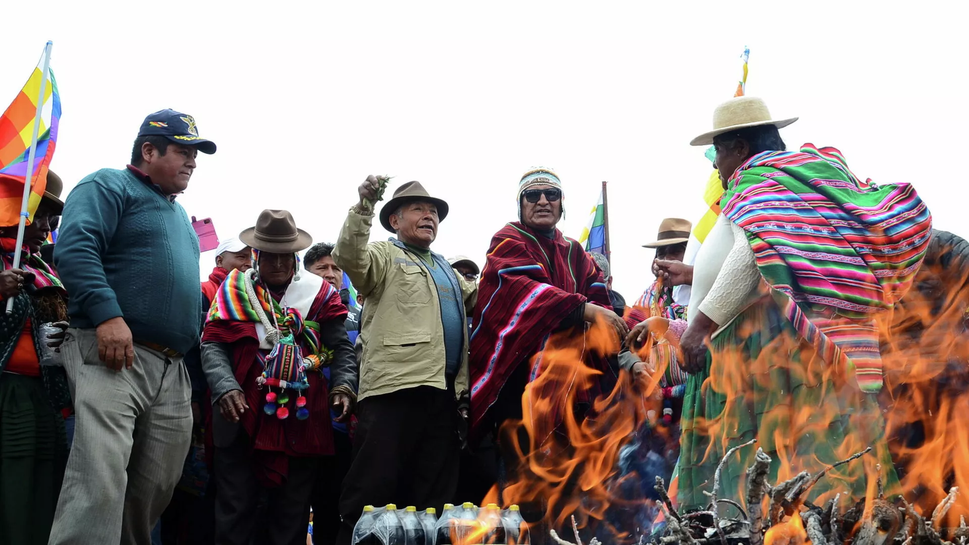 Evo Morales expresa su apoyo al presidente de Bolivia, Luis Acre