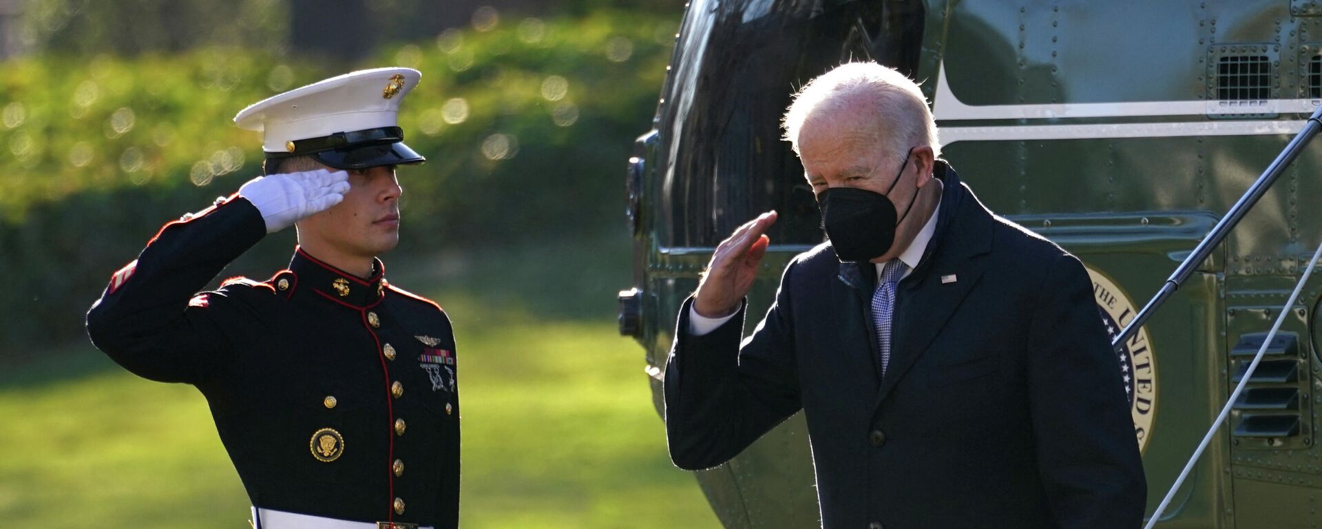 Joe Biden, presidente de EEUU, arriba a la Casa Blanca. - Sputnik Mundo, 1920, 21.12.2021