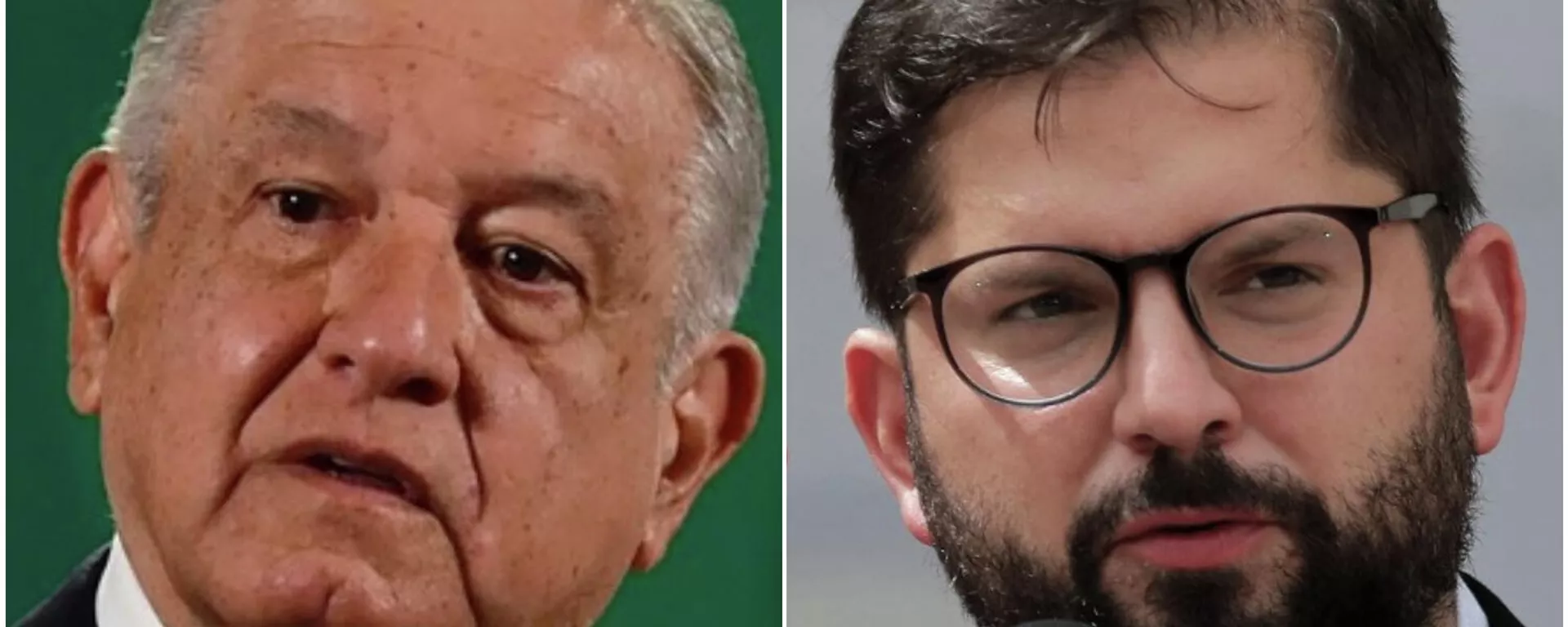 Andrés Manuel López Obrador, presidente de México, y Gabriel Boric, presidente electo de Chile Andrés Manuel López Obrador, presidente de México, y Gabriel Boric, presidente electo de Chile - Sputnik Mundo, 1920, 21.12.2021