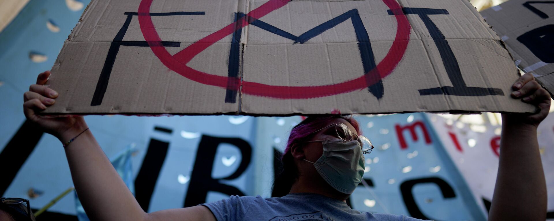 Una protesta en Argentina Una protesta en Argentina - Sputnik Mundo, 1920, 23.12.2021