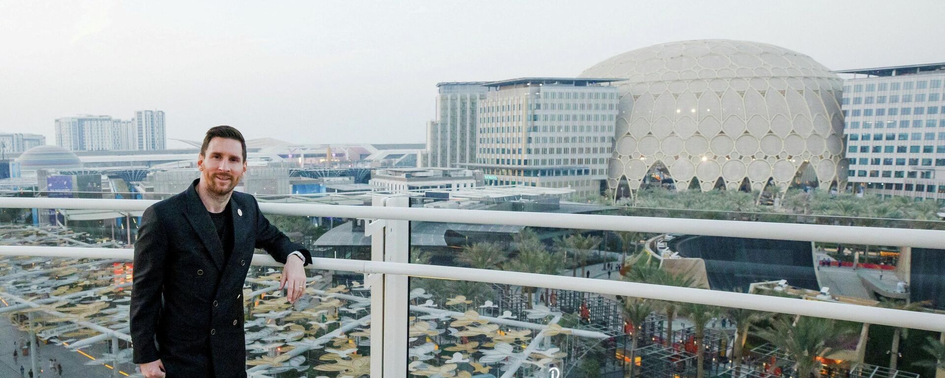 El futbolista argentino Lionel Messi de visita en la Expo Dubai celebrada en diciembre de 2021 - Sputnik Mundo, 1920, 23.12.2021