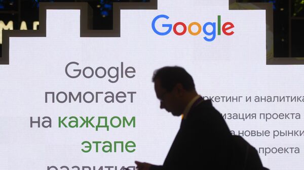 Poster de Google en Rusia (archivo) - Sputnik Mundo