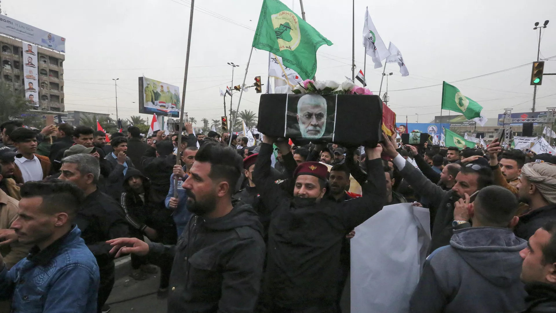 Manifestación en Irak por el segundo aniversario de la muerte de Qasem Soleimani